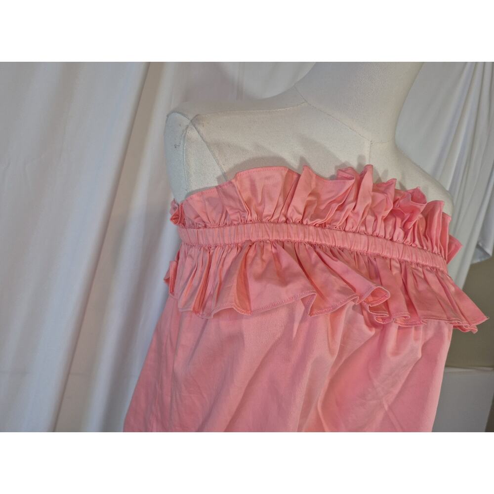 Trina Turk Prosper Organic Cotton Pink Top NWT Large - Picture 4 of 10